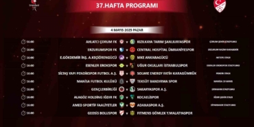 Trendyol 1. Lig’de 37. haftanın programı açıklandı