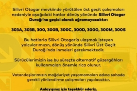 Silivri’de bazı otobüs hatları güzergah değiştirdi