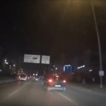 Makas atan araçlar, trafiği tehlikeye soktu