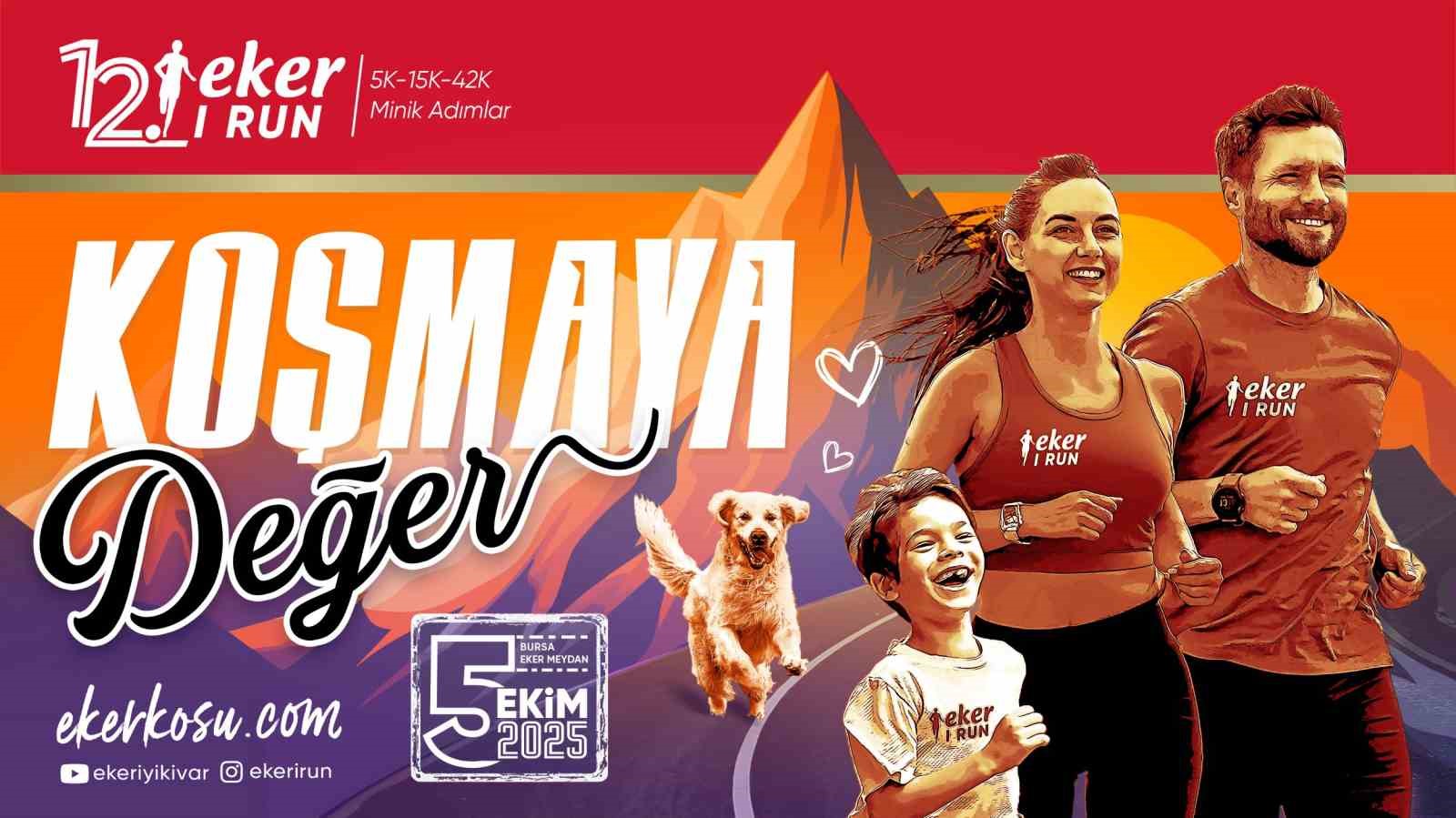 Eker I Run bu yıl "Koşmaya Değer" mottosuyla gerçekleştirilecek