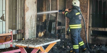 Tekirdağ’da depo yangını