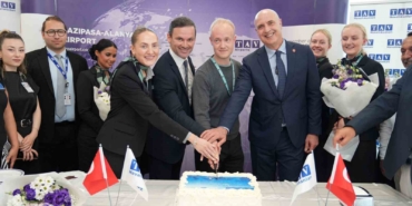 Gazipaşa-Alanya Havalimanı, Copenhagen Air Taxi’nin ilk uçuşunu karşıladı