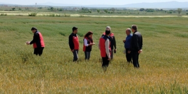 Çanakkale’de üreticilerin ekili dikili alanlarında saha incelemesi yapıldı