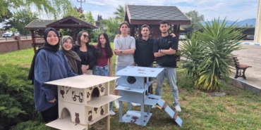 Havran MYO öğrencilerinden kedilere sıcacık yuva