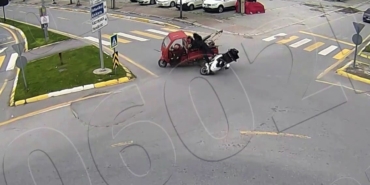 Sakarya’daki 9 ayrı trafik kazası kamerada