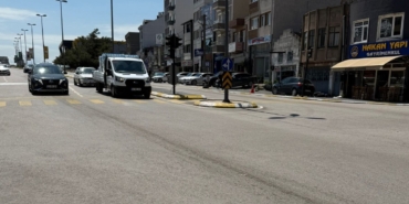 Mazotun sızdığı yolda kayan sürücü yaralandı