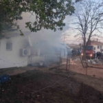 Babaeski’de köy evinde yangın