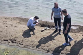 İznik Gölü sahilinde ikinci top mermisi