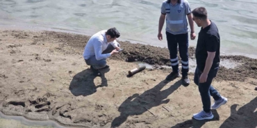 İznik Gölü sahilinde ikinci top mermisi