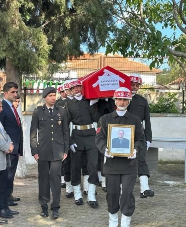 Kıbrıs Gazisi Hasan Geleç son yolculuğuna uğurlandı