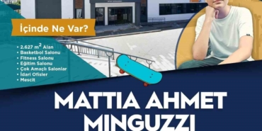 Mattia Ahmet Minguzzi’nin ismi Pendik’te yeni açılacak spor kompleksinde yaşayacak