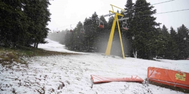 Uludağ’da mayısta kar sürprizi