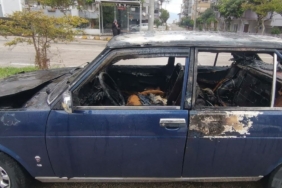 Bursa’da seyir halindeki otomobil alev aldı