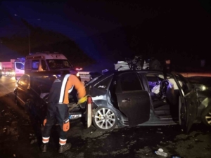 Beykoz’da 5 araçlı zincirleme trafik kazası: 7 yaralı