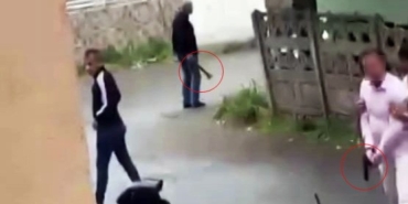 Tartıştığı emekli polisin kapısına balyoz ile dayanınca olanlar oldu