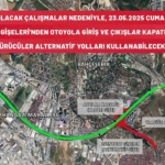 Avcılar gişeleri çalışma nedeniyle araç trafiğine kapatıldı