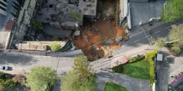 Sarıyer’de yol çöktü: Doğalgaz sıkıştı, patlama oldu