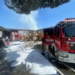 Balıkesir’de mobilya atölyesinde korkutan yangın