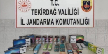 Tekirdağ’da kaçak sigara ve elektronik sigara operasyonu