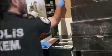 Züccaciye ürünlerinin arasında 35 bin paket kaçak sigara ele geçirildi