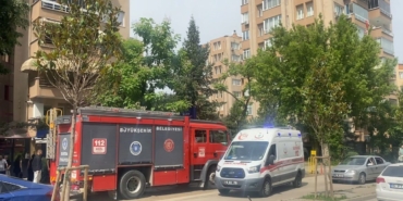 Bursa’da 8 katlı binada yangın paniği