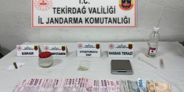 Tekirdağ’da jandarmadan zehir tacirlerine darbe: Çok sayıda uyuşturucu ele geçirildi