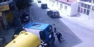 Tekirdağ’da vidanjörün kadını ezdiği anlar kamerada