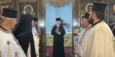 Fener Rum Patriği Bartholomeos, Gökçeada’da ayine katıldı