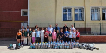 Keşan’da ilkokul öğrencileri 1 ton 109 kilogram atık pil topladı