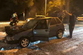 Ayvalık’ta araç yangını korkuttu