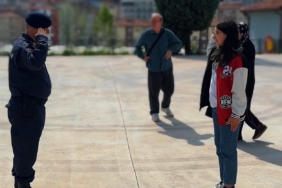 Genç kızın jandarma hayali gerçekleşti