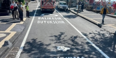 Bandırma’da Mehmetçik Caddesi yenilendi