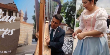 Vali Aygöl, arp sanatçısı gibi hünerlerini sergiledi