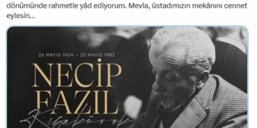 Cumhurbaşkanı Erdoğan’dan Necip Fazıl Kısakürek paylaşımı