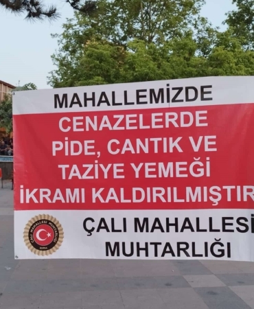 Bursa’nın bu mahallesinde cenazelerde yemek ikramı kaldırıldı