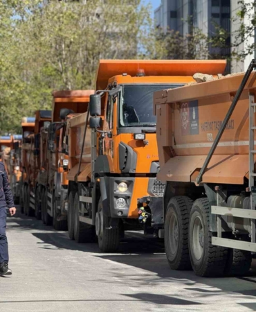 Sarıyer’de çöken yolu onarma çalışmaları devam ediyor