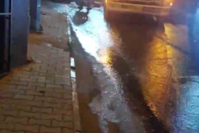 Yağmursuz günde sokaklar dere gibi aktı