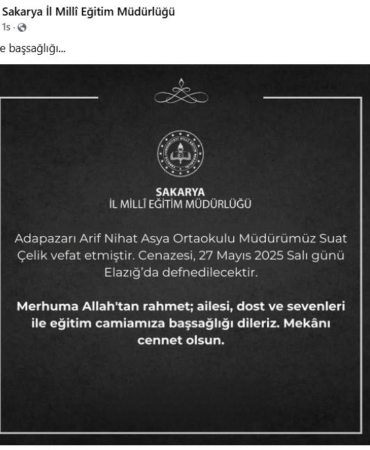 Okul müdürü kansere yenik düştü
