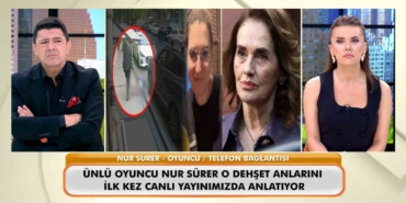 Ünlü sanatçı Nur Sürer, Şişli’deki cinayet anlarını canlı yayında anlattı