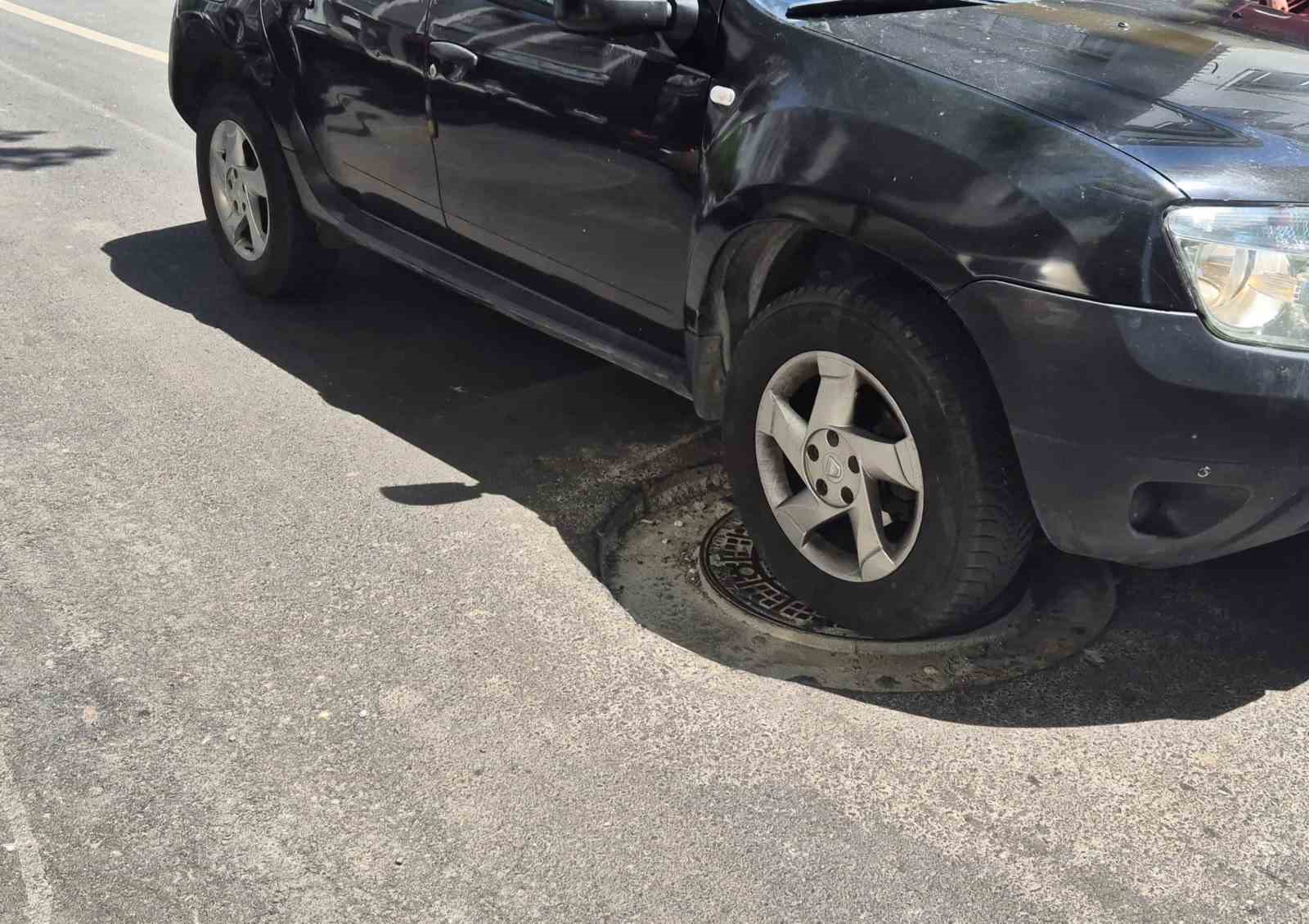 Yeni yol adeta tuzağa dönüştü: Rögar kapakları sürücülere kabus yaşatıyor