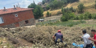 Sındırgı’da koyun damı çöktü, 2 koyun telef oldu
