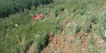 Tanker takla attı, sürücü hafif yaralandı