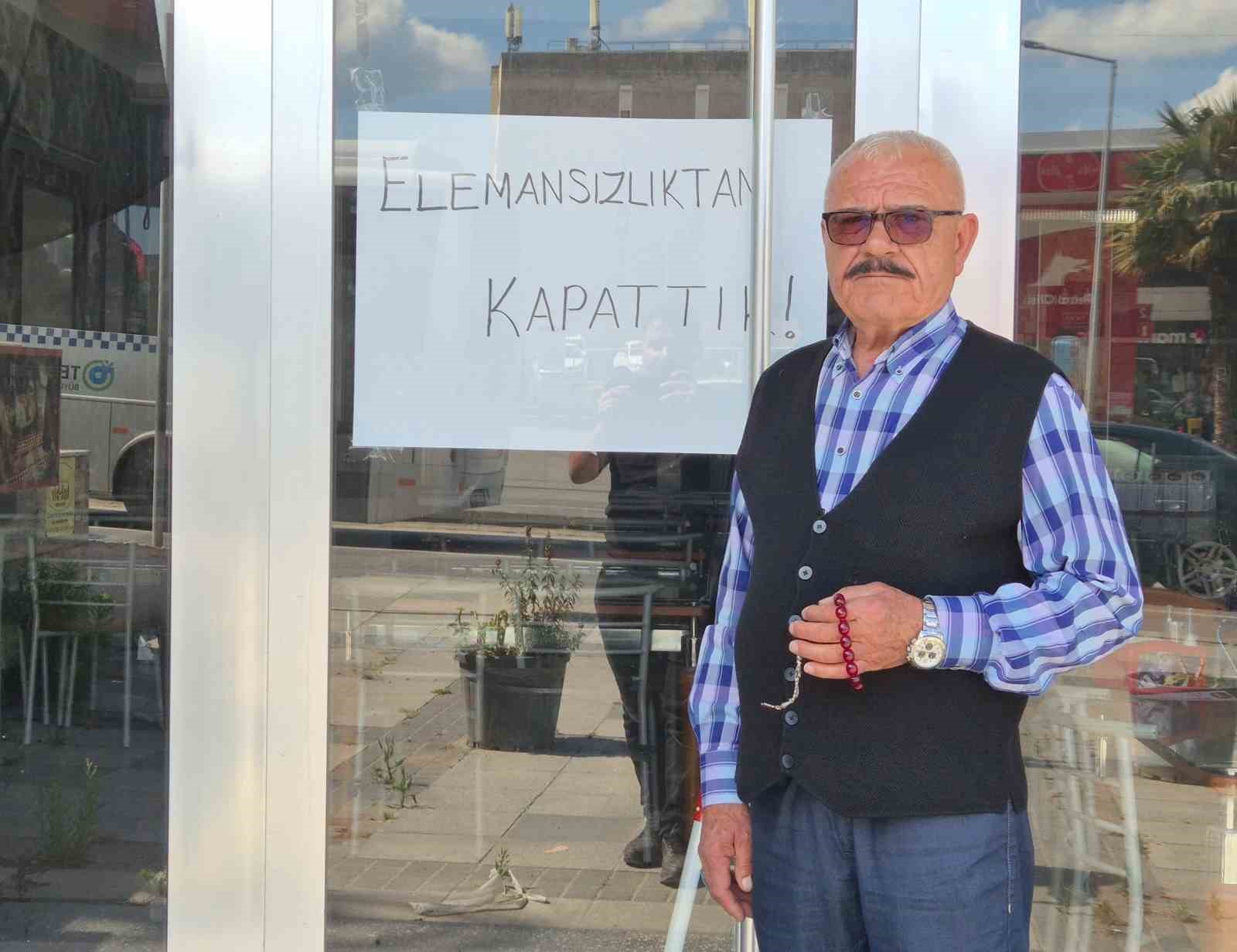 Köfte değil eleman pişmedi: "Elemansızlıktan kapattık"