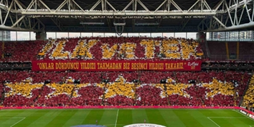 Galatasaray taraftarından şampiyonluk için özel koreografi