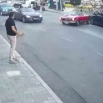 Vale teslim aldığı lüks araçla kaza yaptı