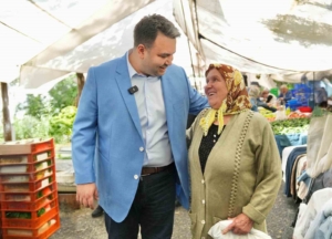 Beşiktaş Belediyesi Başkan Vekili Rasim Şişman Konaklar Pazarı’nı ziyaret etti