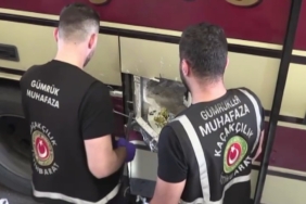 Kapıkule Sınır Kapısı’nda bir otobüste 87 kilo 752 gram uyuşturucu ele geçirildi