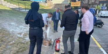 Bandırma’da yangın tatbikatı gerçekleştirildi