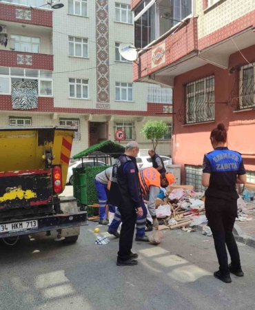Esenler’de 4. kez temizlenen daireden 7 kamyon çöp çıktı
