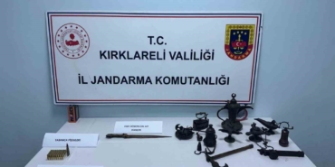 Kırklareli ve Tekirdağ’da eş zamanlı kaçak kazı operasyonu